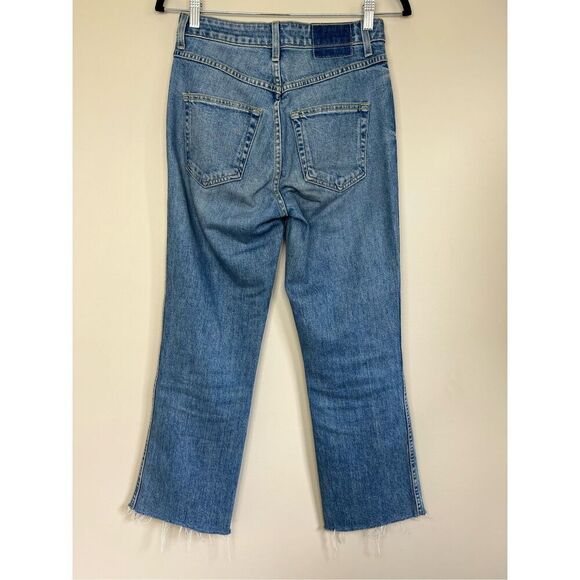 AMO High Rise Kick Crop in Topanga - Picture 4 of 6